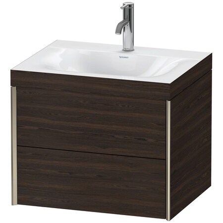 Xviu C-Bonded Wall-Mounted Vanity Brushed Walnut